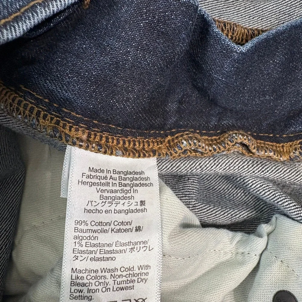 J.Crew‎ Jeans Mens Size 32x32 Blue Denim Flex Straight Dark Wash Stretch Casual